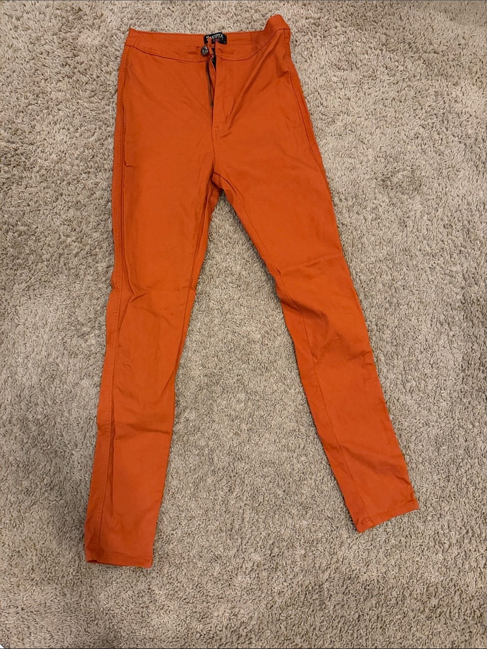 Swank A Posh Burnt Orange Pants Large